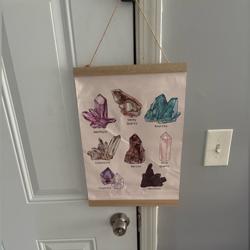 Crystal Illustration Wall Hanging